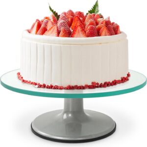 Uten Glass Cake Turntable for Decorating