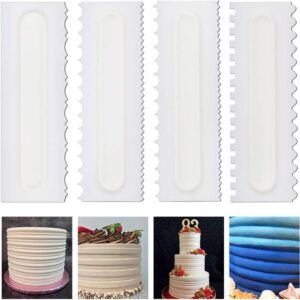 4 Pcs/set Cake Scraper