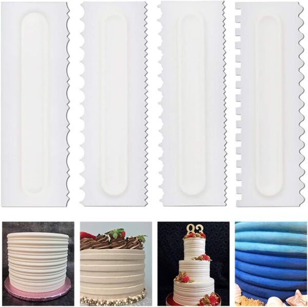 4 Pcs/set Cake Scraper